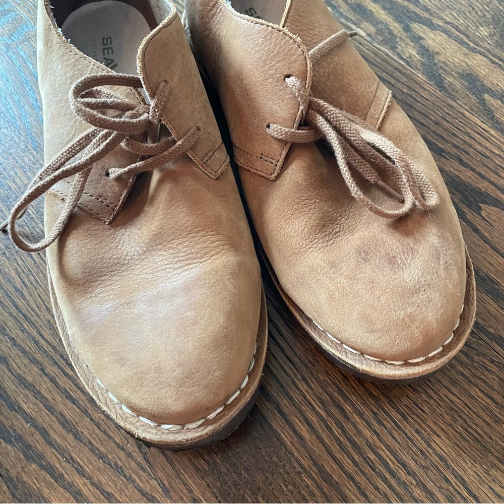 SEAVEES 10/60 Buck Bourbon Brown Antique Suede Derby Shoes - Picture 6 of 11